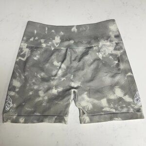 Darc Sport Wolves Dual Everson Seamless Training Beige Clouds Biker Shorts SZ M